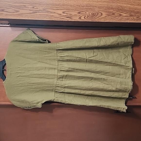 Universal Thread Linen Blend Vneck Dress Sz Xs - Picture 4 of 8